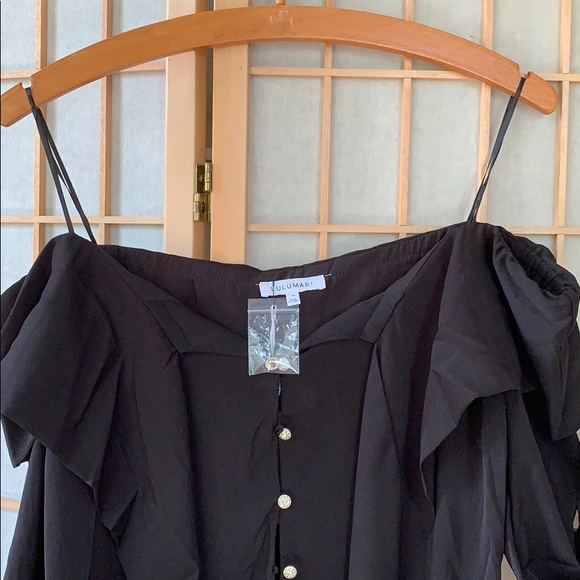 New Lulú Mari Black Blouses Long Sleeves. - Picture 4 of 6